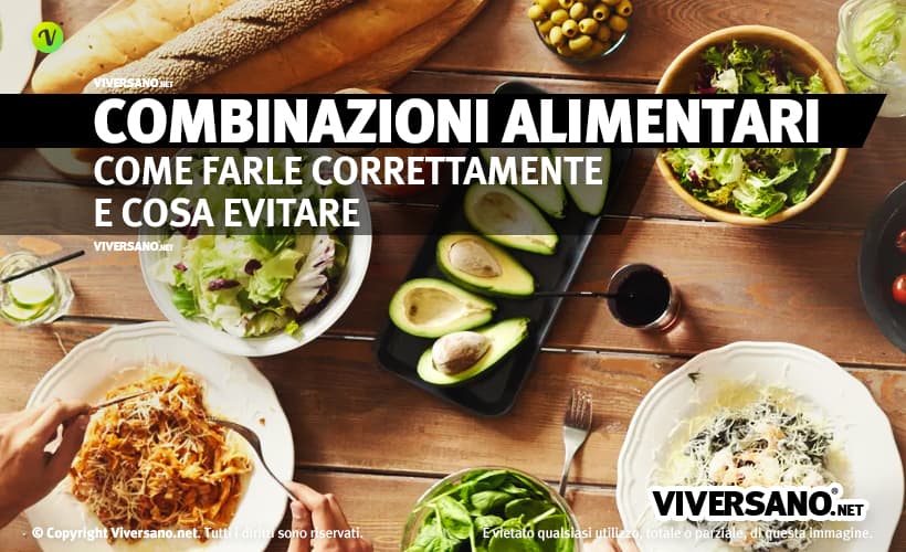 Vari alimenti abbinati fra loro