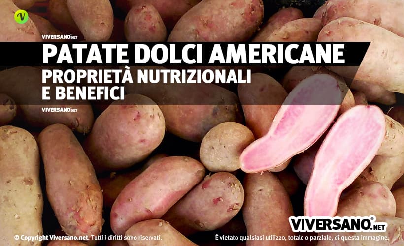 Patate dolci sfuse di colori misti