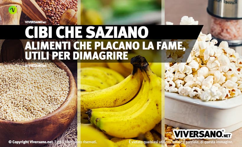 Cibi misti che saziano a lungo