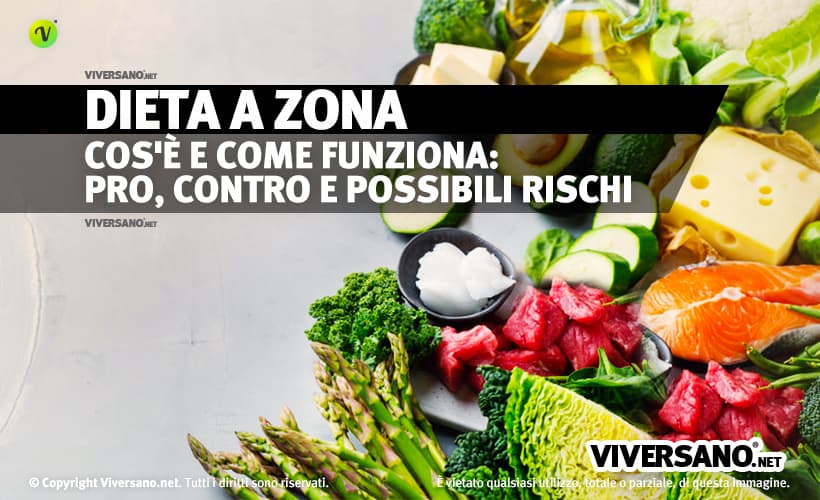 Alimenti misti per fare una dieta a zona