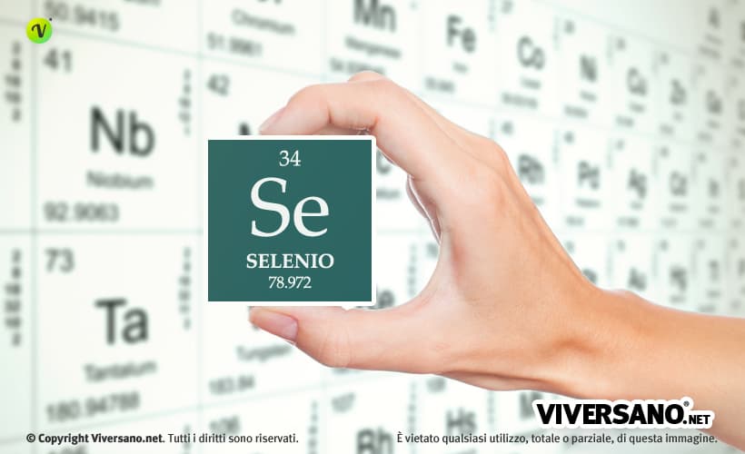Selenio minerale e simbolo chimico