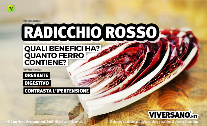 Radicchio rosso sopra un tavolo