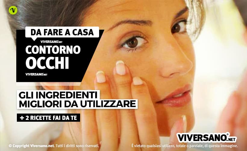 Donna che applica una crema lifting naturale per il contorno occhi