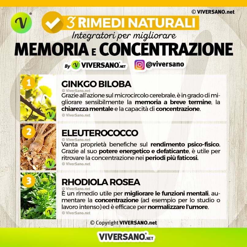 Infografica: 3 rimedi per migliorare la memoria