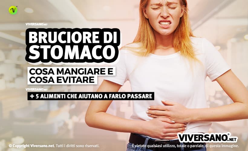 Donna con bruciore di stomaco
