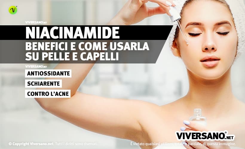 Niacinamide applicata sul viso