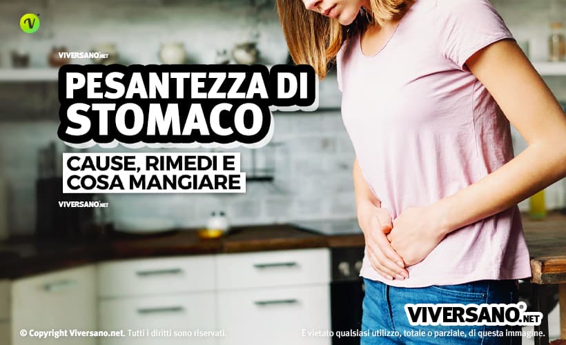 Donna con pesantezza alla pancia