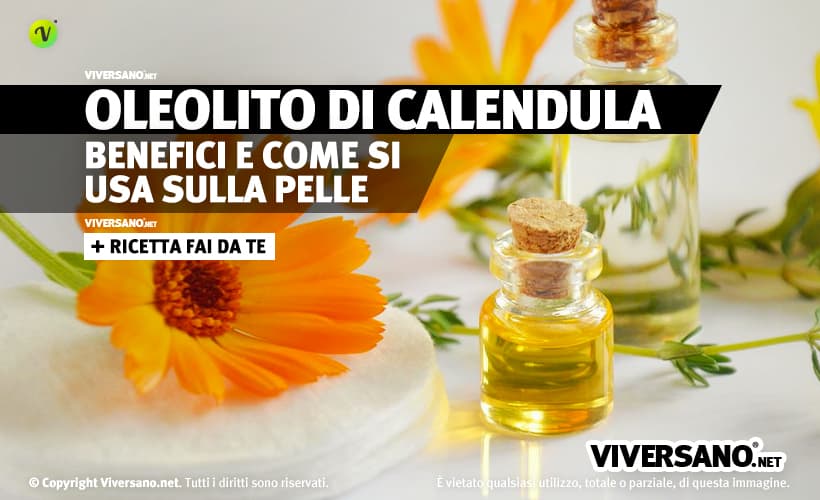 Oleolito di calendula con fiori freschi