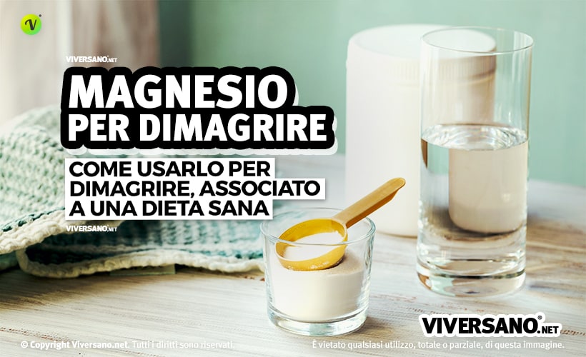 Magnesio in polvere dentro un bicchierino