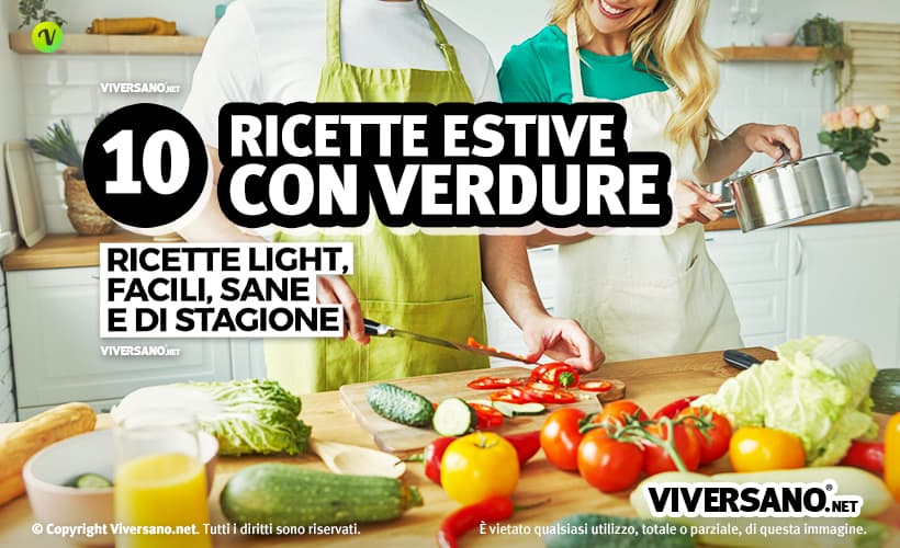 Persone che cucinano verdure estive