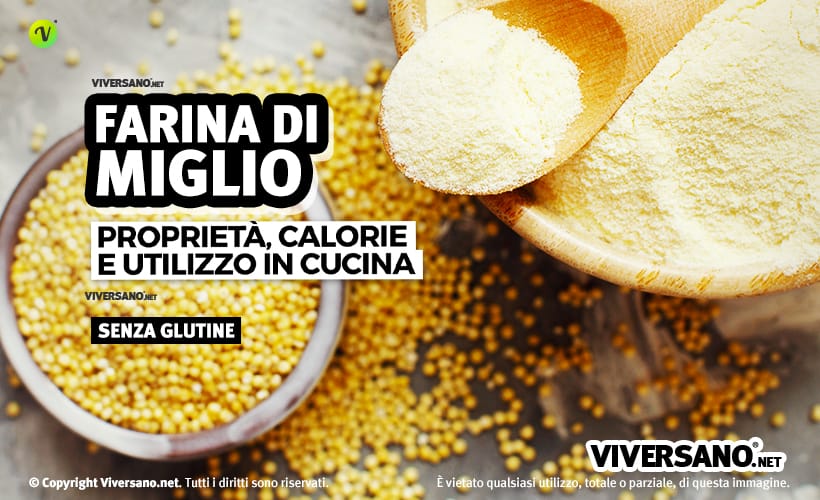 Farina di miglio e miglio in chicchi