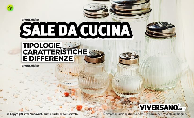 Diversi tipi di sale appoggiati sul tavolo