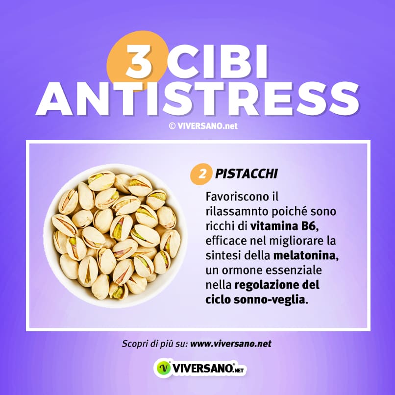 Cibo antistress: pistacchi