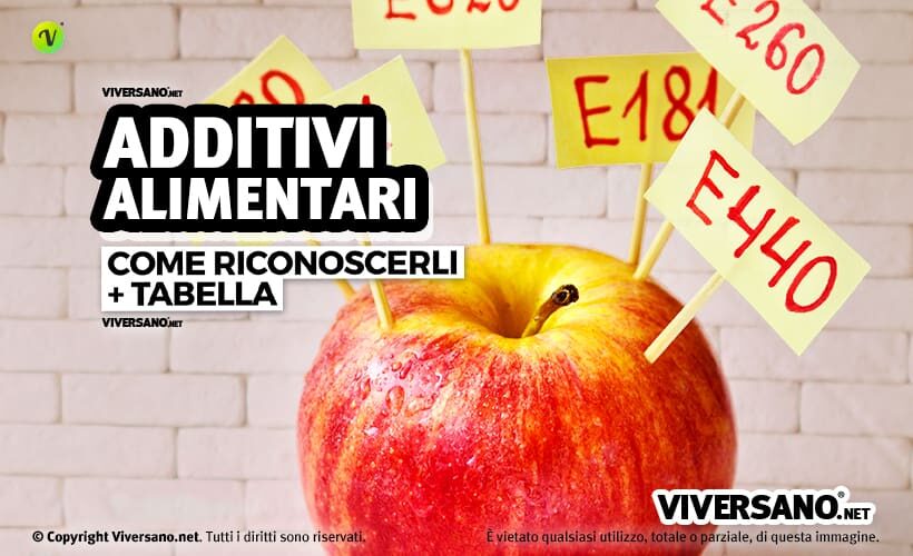 Cosa sono gli additivi alimentari e a cosa servono