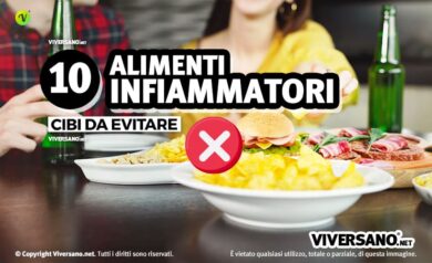 Cibi che aumentano gli stati infiammatori
