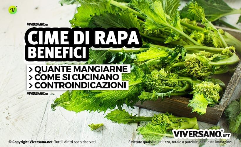 Cime di rapa crude sopra in tagliere di legno