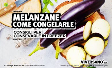 Melanxane crude tagliate per essere congelate