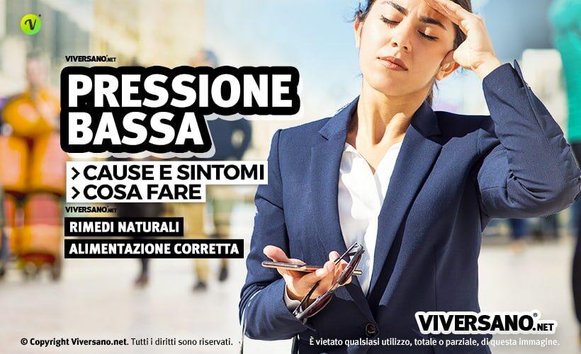 Pressione bassa e giramento di testa