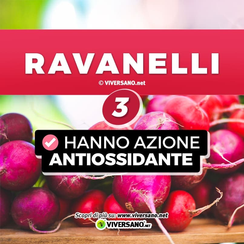 Slide 3 sui benefici del ravanelli