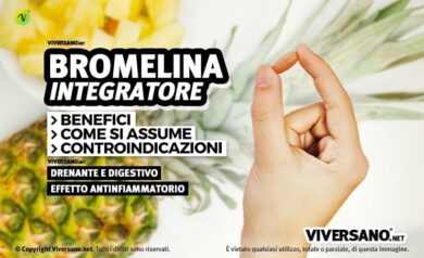 Integratore alimentare di bromelina in capsule