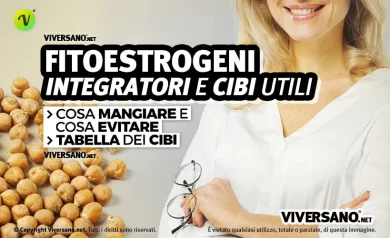 Integratori e alimenti con fitoestrogeni